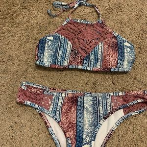 Boho halter bikini from tilly’s. Size S